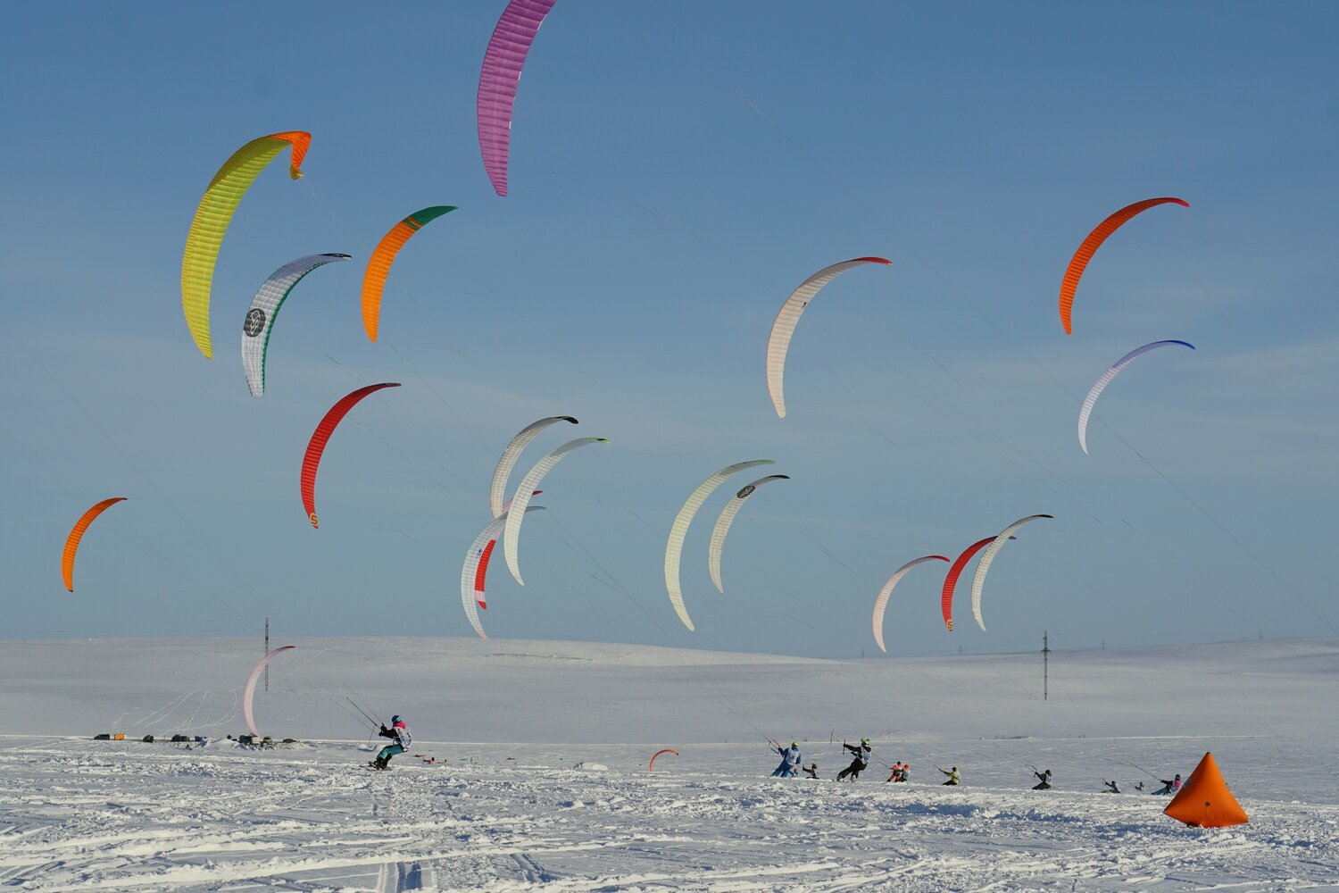 Занятие по сноукайтингу