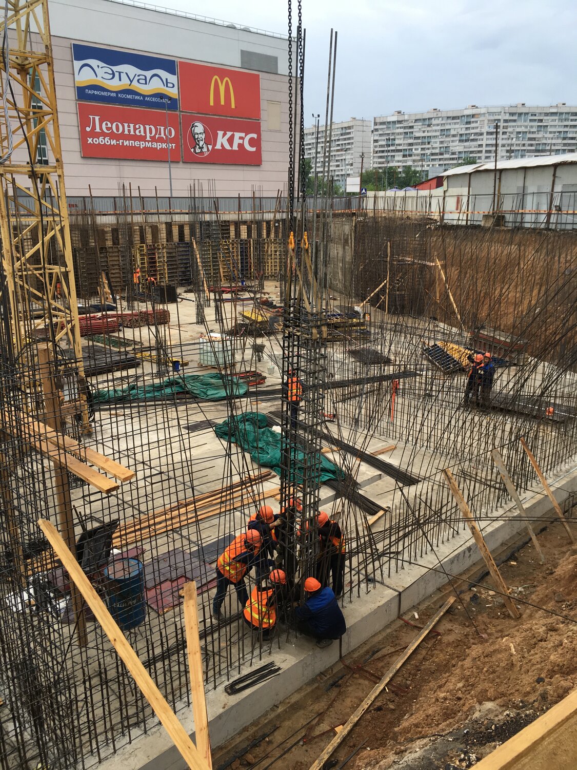 Устройство бетонных колонн