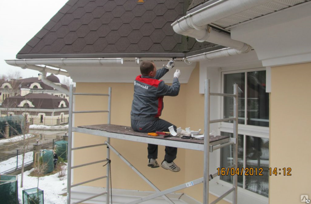 Монтаж водосточных систем