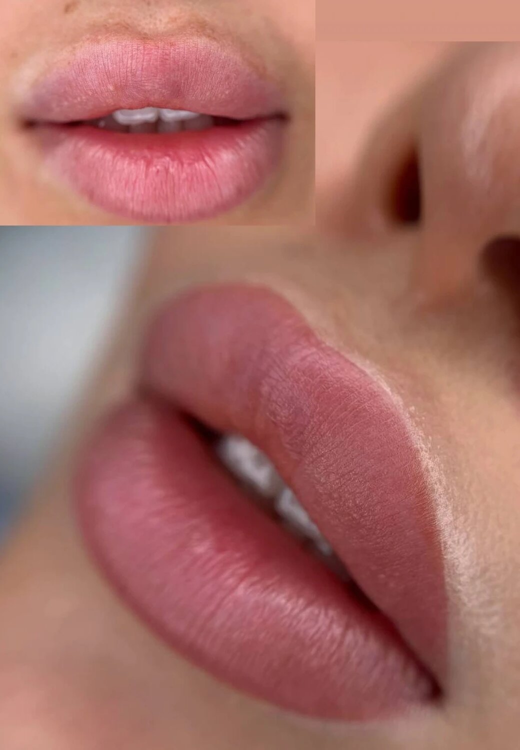 Увлажнение губ+татуаж