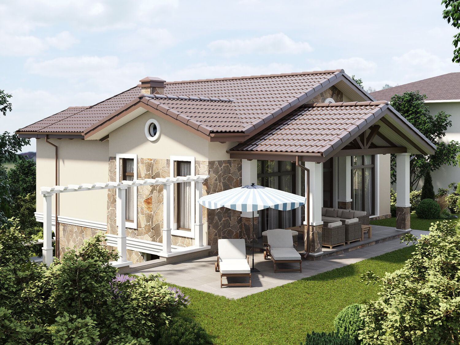 Проект жилого дома в классическом стиле