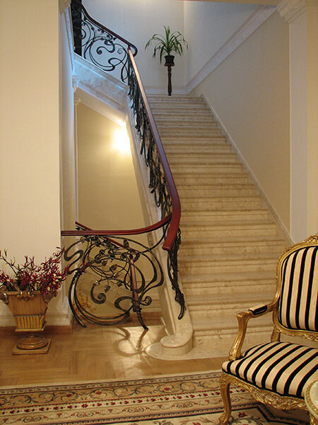 Облицовка лестничного полотна