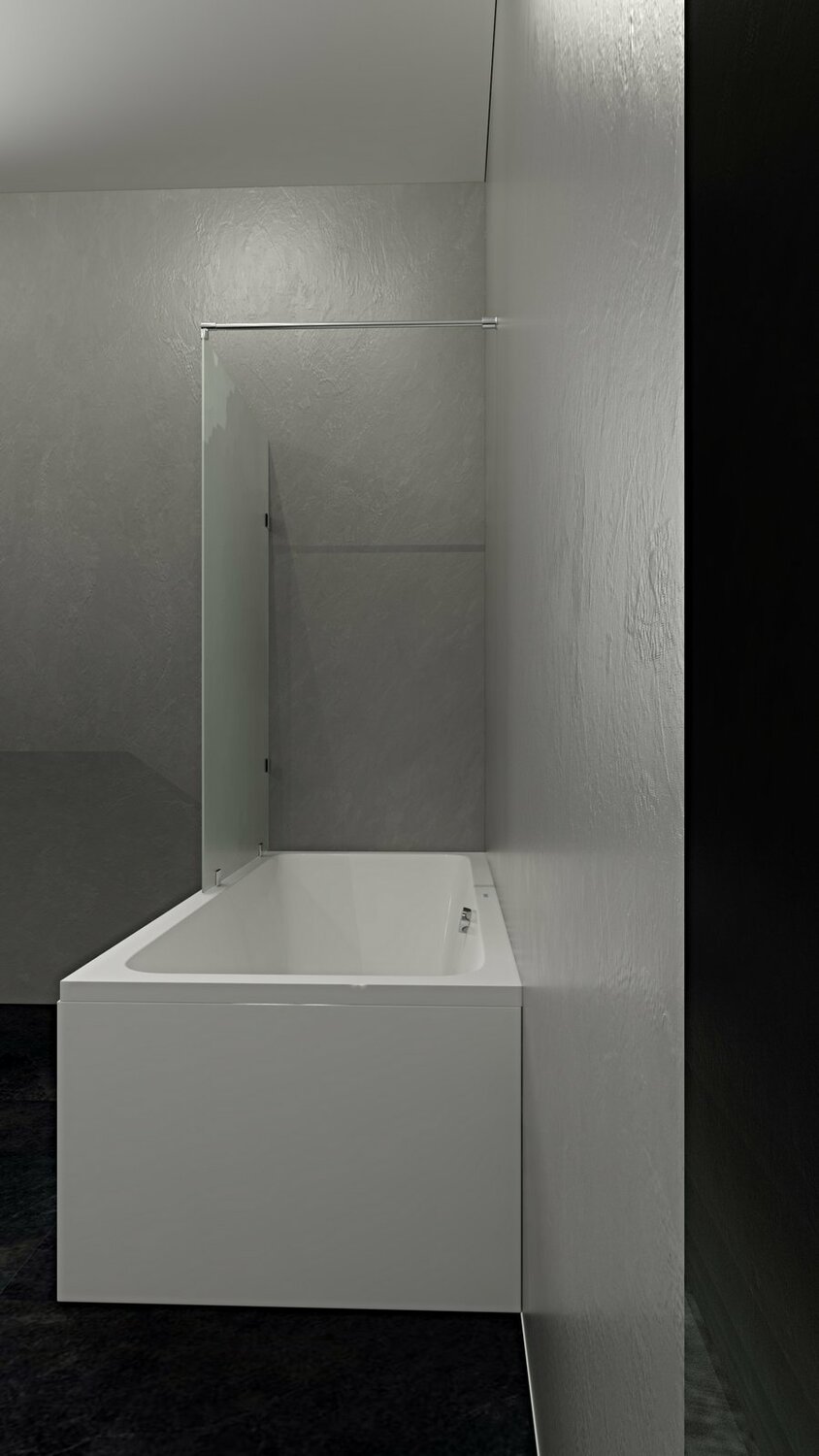 Монтаж экрана на ванну