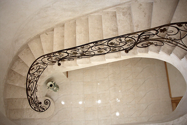 Облицовка лестничного полотна