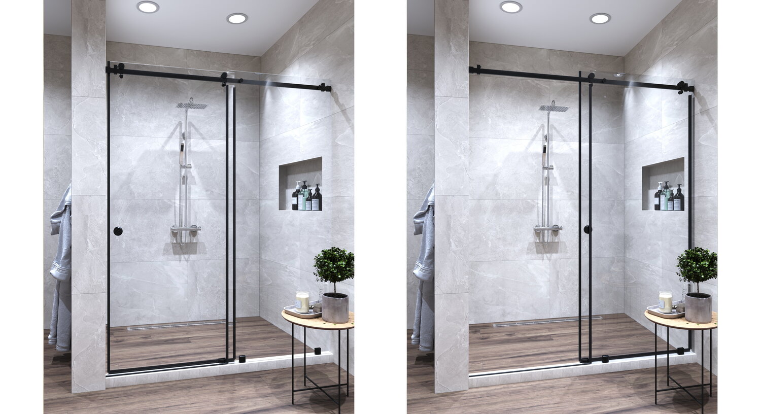 Душевые из стекла на заказ