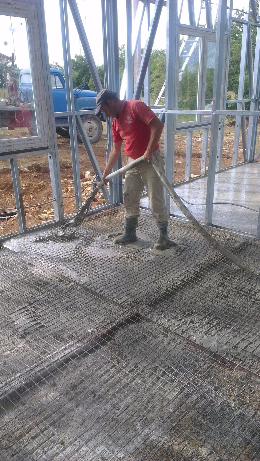 Строительство домов из каркаса ЛСТК и заполнением стен пенобетоном