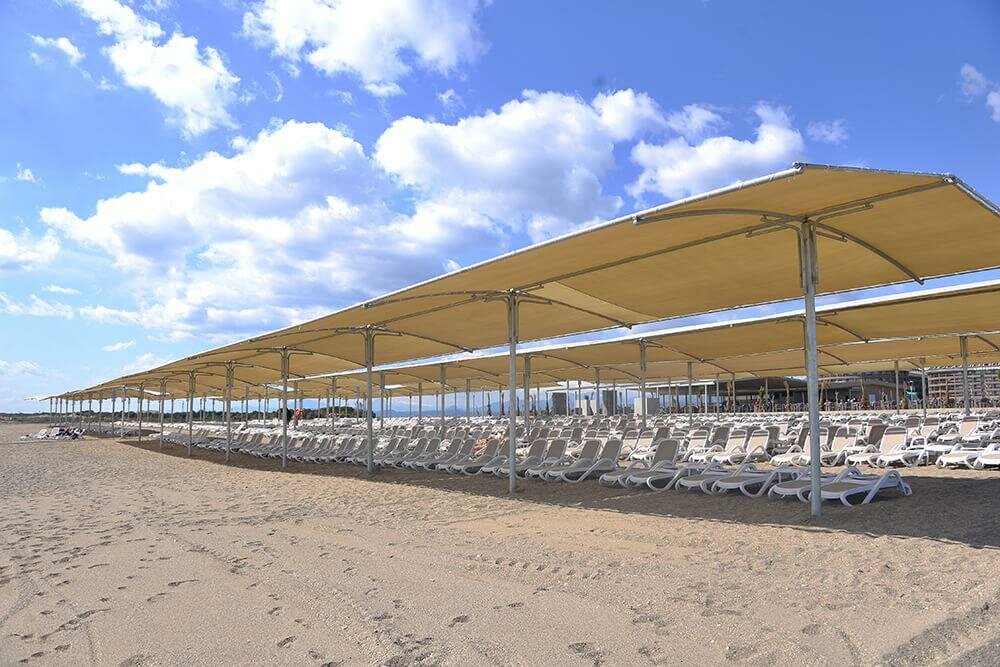 Изготовление навесов для пляжей