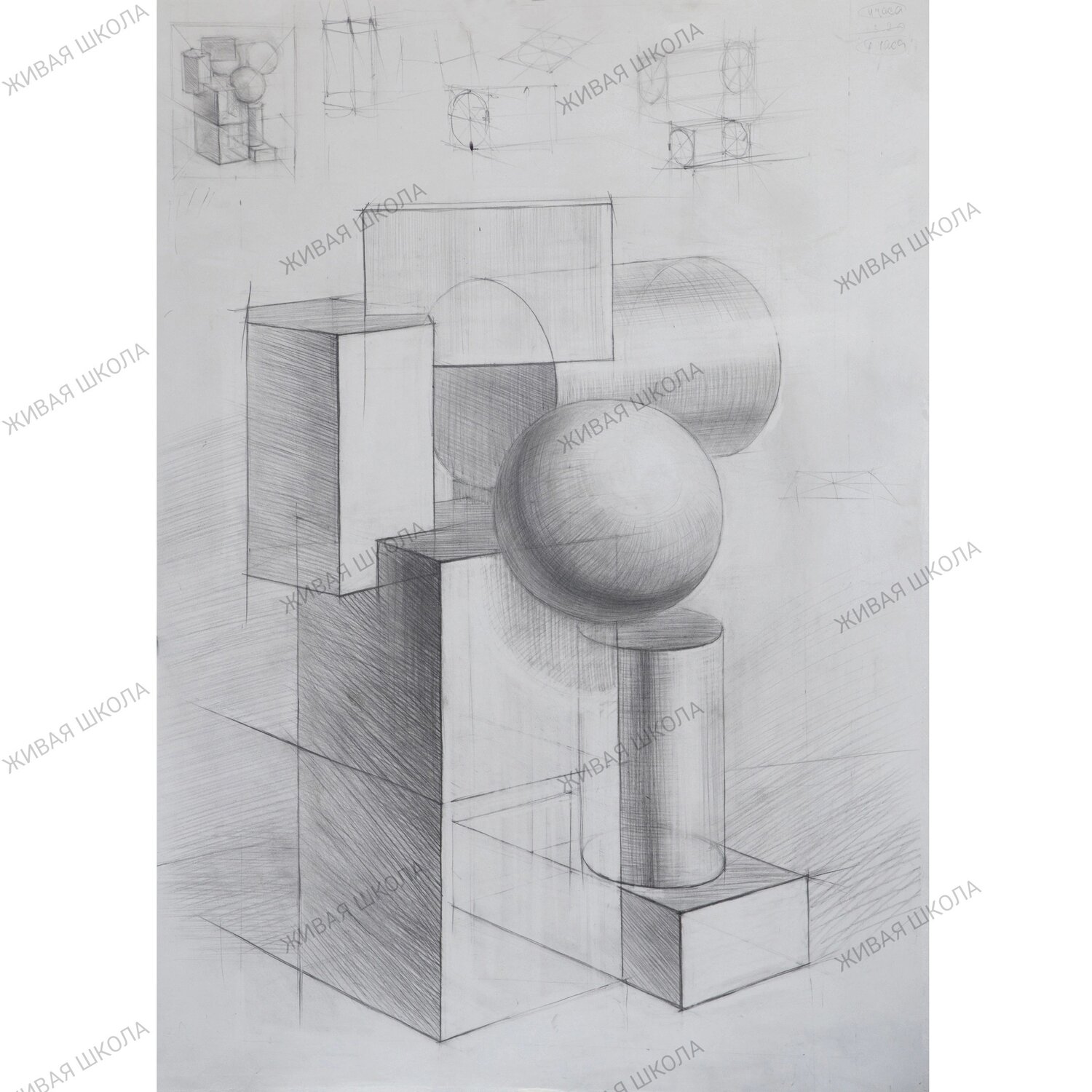 Курс рисунка для поступления в творческий ВУЗ