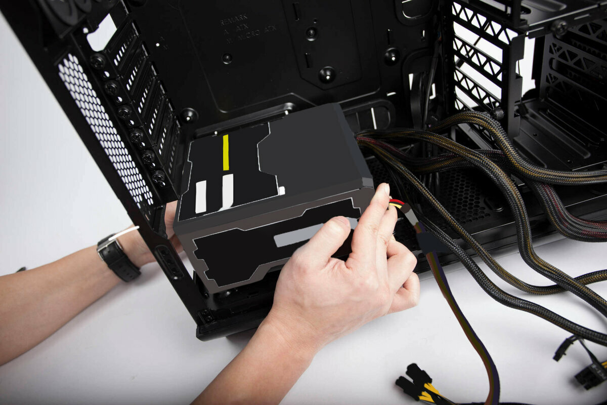 Замена внешнего источника питания ноутбука