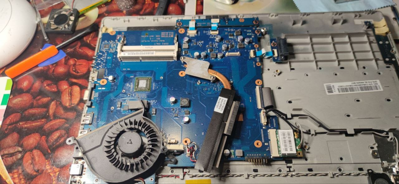 Чистка системы охлаждения ноутбука