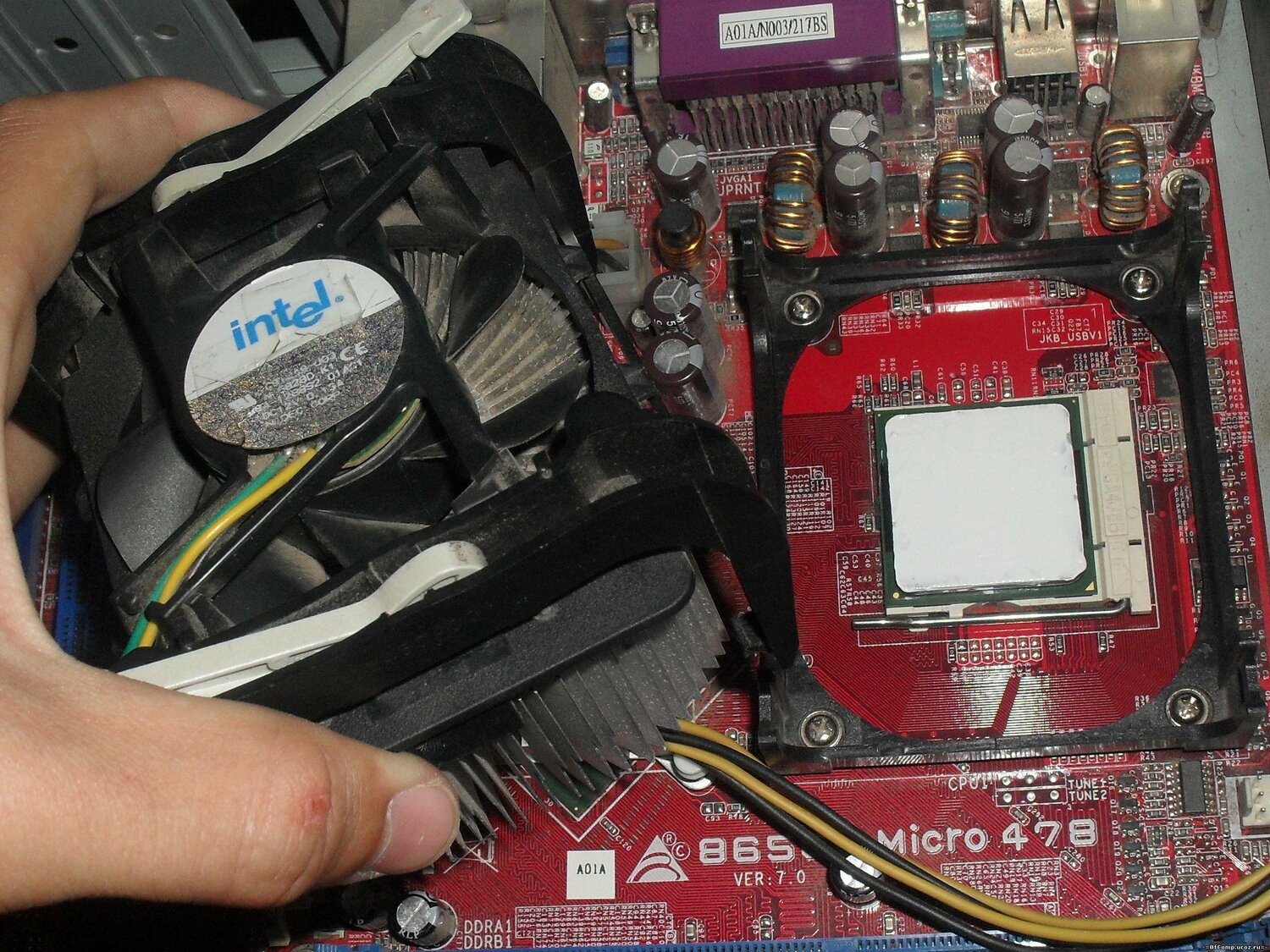 Замена термопасты ноутбука